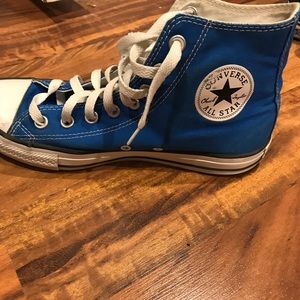 Blue Converse High Tops